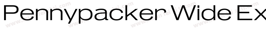 Pennypacker Wide Extra Bold字体转换